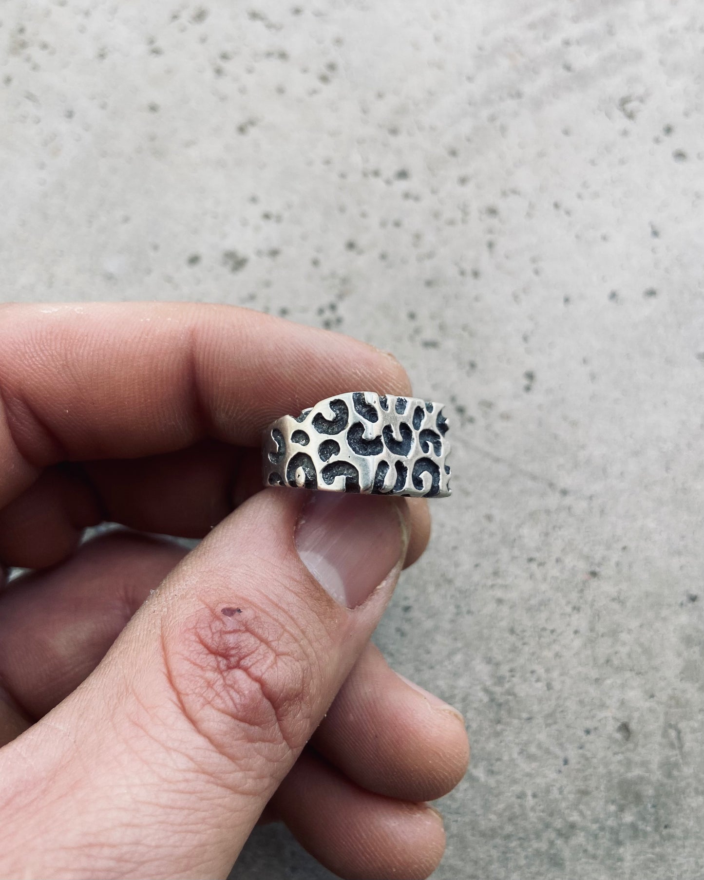 Leopard Print Signet Ring