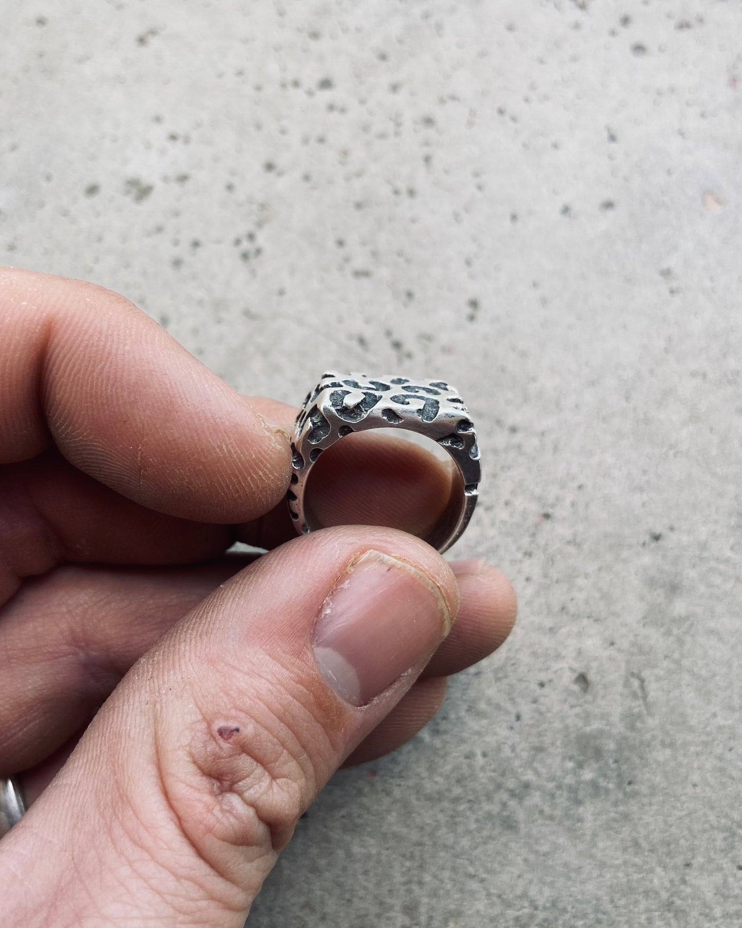 Leopard Print Signet Ring