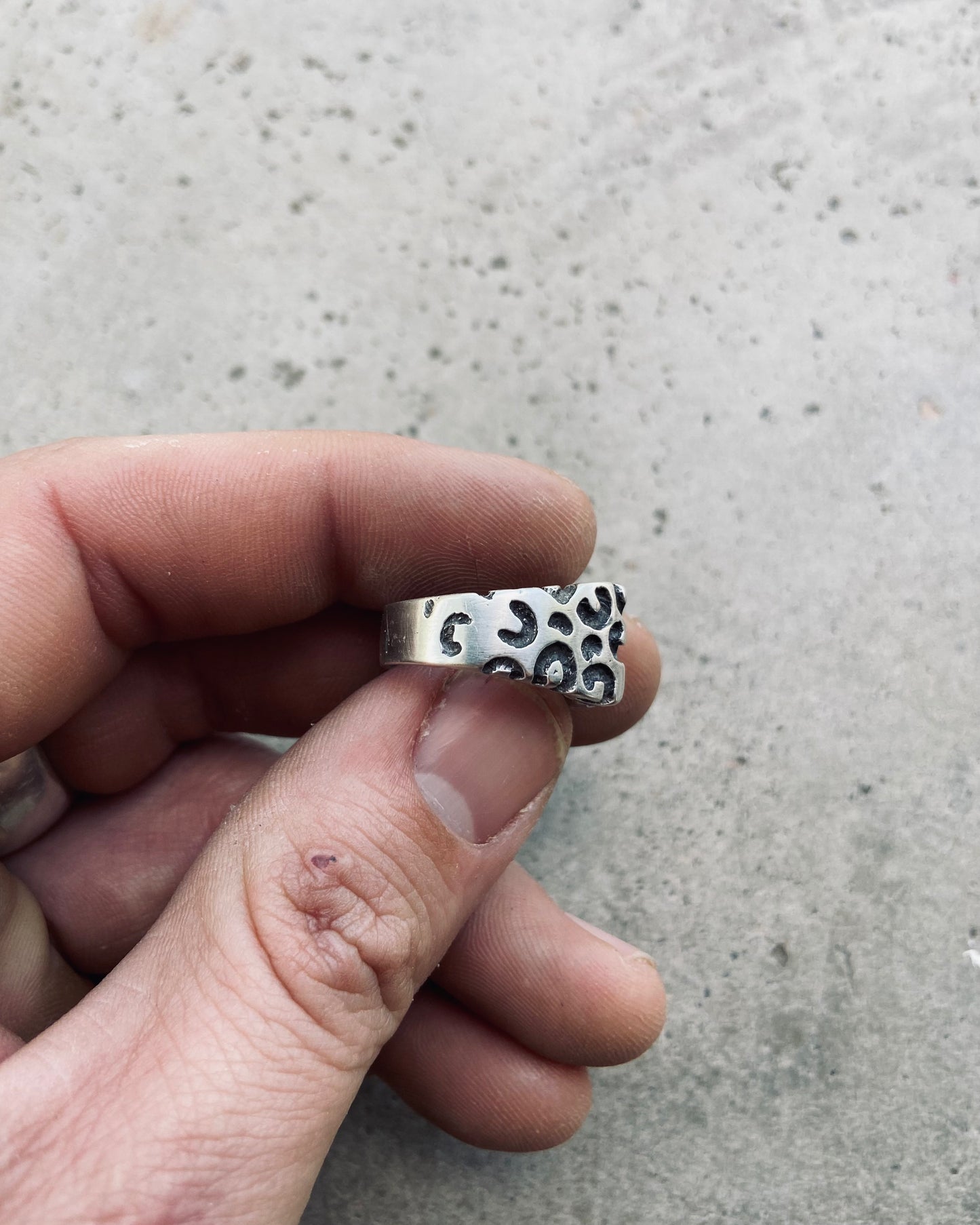 Leopard Print Signet Ring
