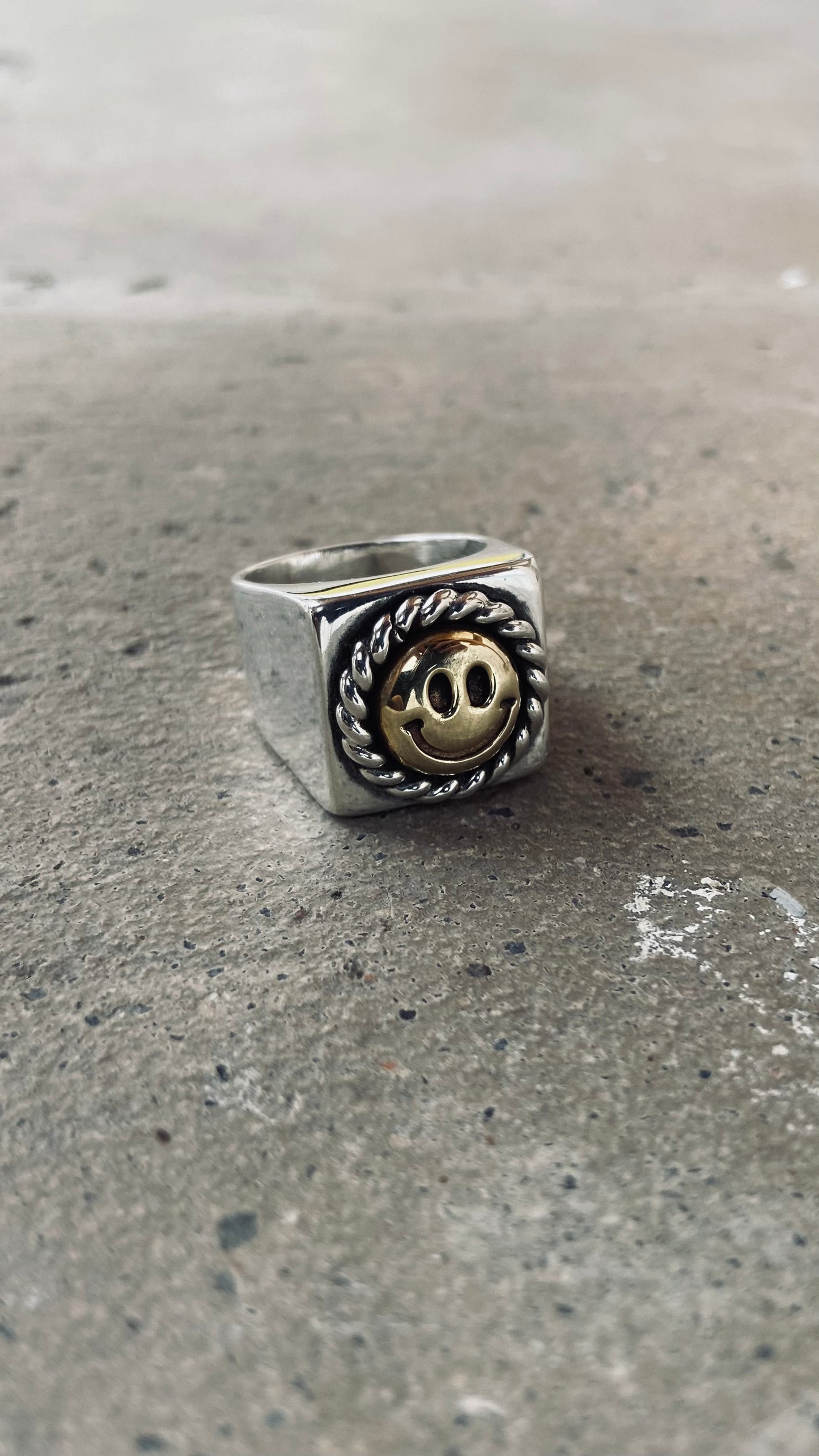 Happy Signet Ring