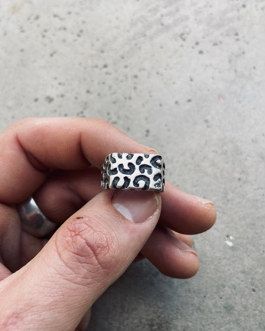 Leopard Print Signet Ring